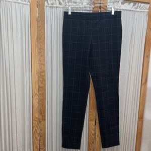 Women Black Checkered Pants